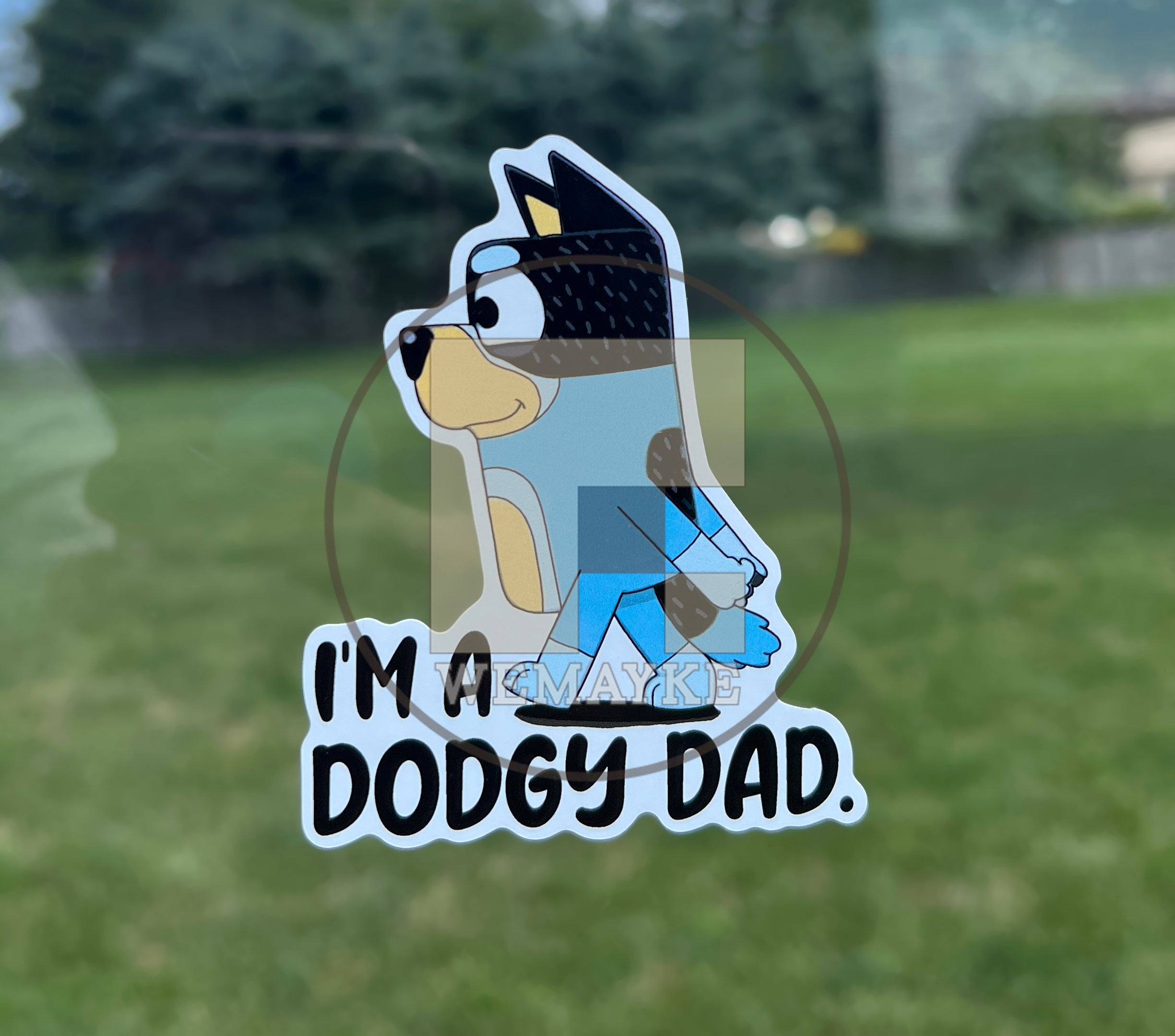 (B22) I'm a Dodgy Dad - Dog Family Decal / Sticker